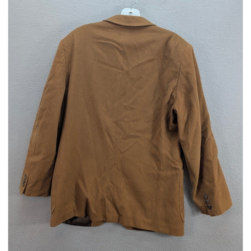 Saks Fifth Avenue Womens Blazer Jacket Cashmere Wool? Italy Classic Brown Large? - Picture 5 of 10
